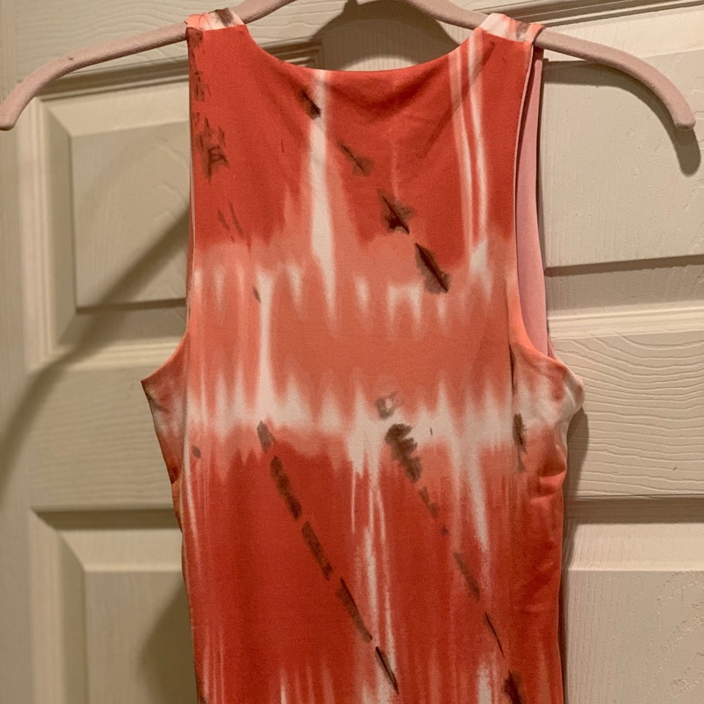 Tie dye sleeve less dress